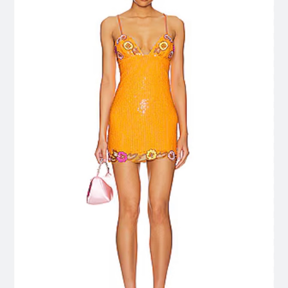 MAJORELLE cal embellished mini dress
